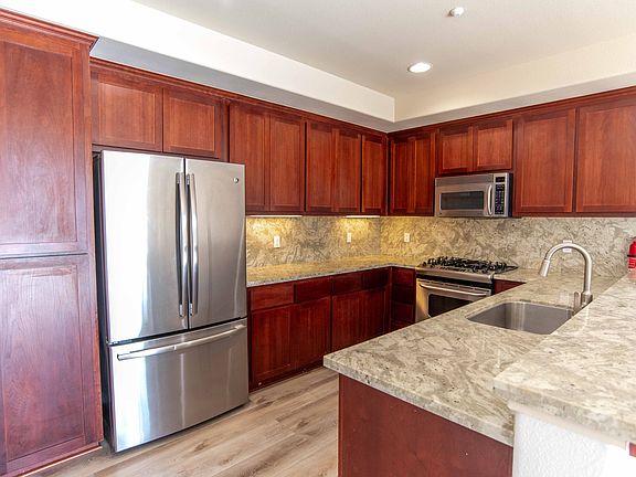 Kitchen with stainless steel appliances