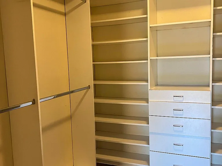 Owner's suite walk in custom closet