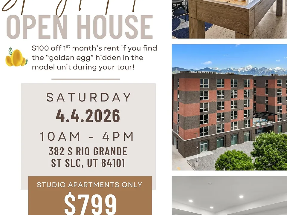 Open House Saturday, April 4th! Studios only $799 plus amazing move-in deals. Tour & Fall in Love with The Nest!
