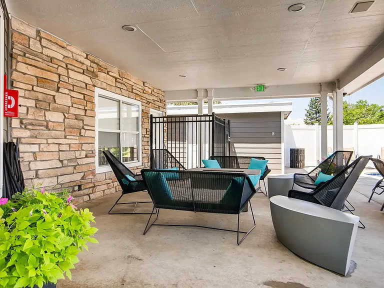 The Year Round Firepit at Eagles Landing at Church Ranch Apartments