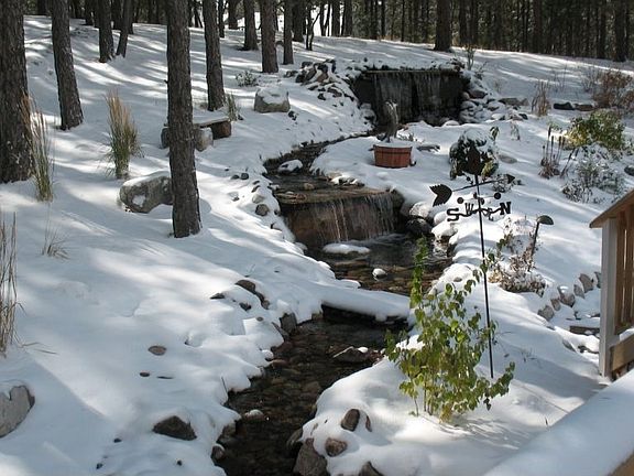 Water Feature in Snow