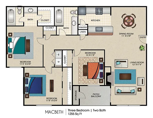 Floor plan Macbeth