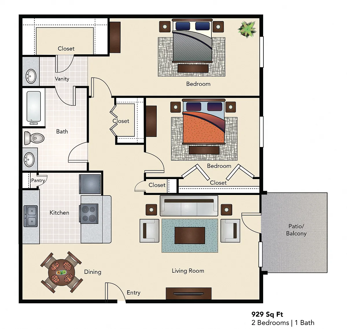 Floor plan B1