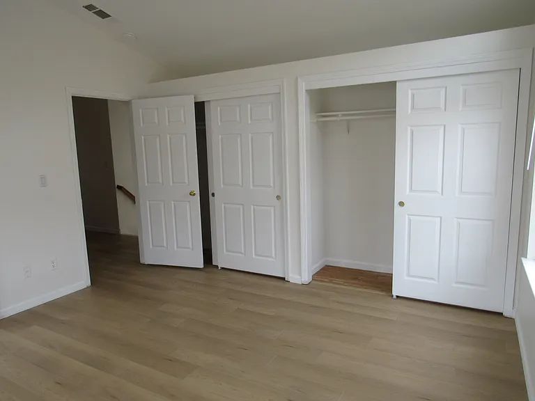 Master bedroom closets
