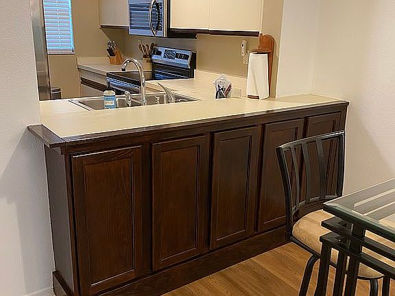 Cabinets in dining room