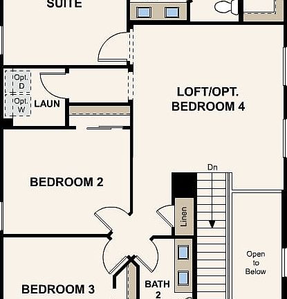 Plan 2054 Second Floor