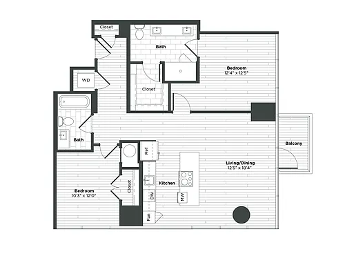 Floor plan 2CA