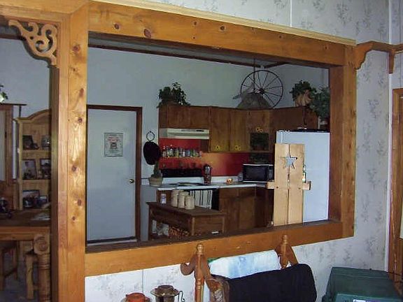  View of kitchen from living room.