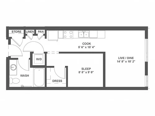 Floor plan E1