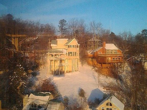 View from Tram of the house