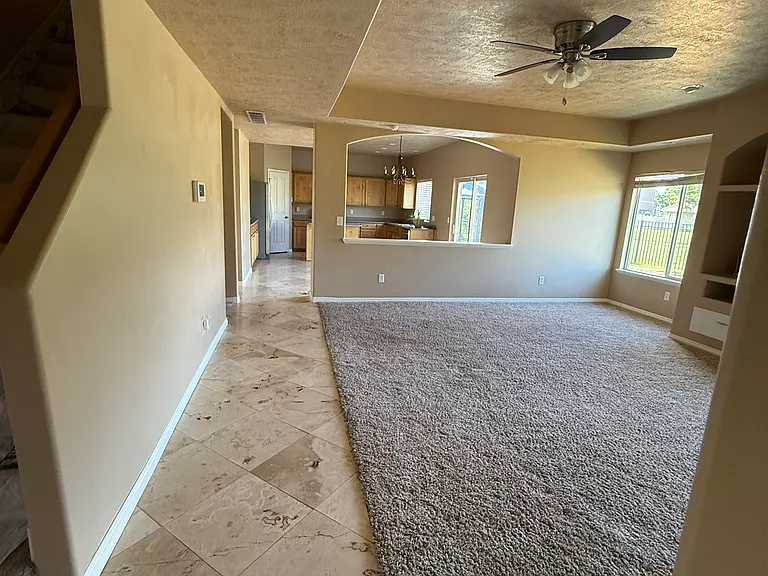 View Towards the Kitchen From The Family Room