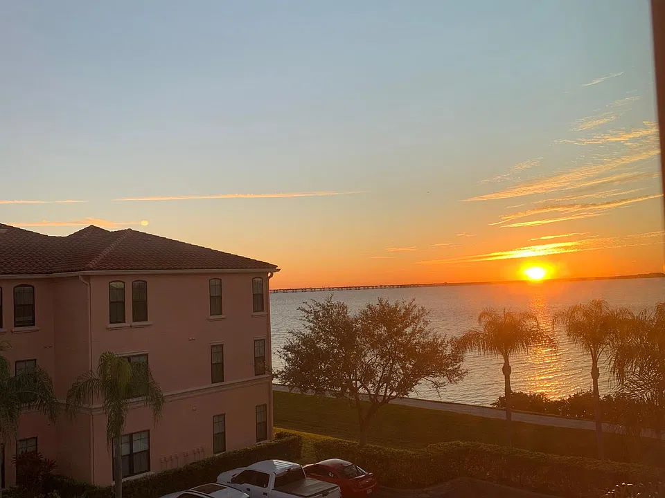 Sunrise from bed