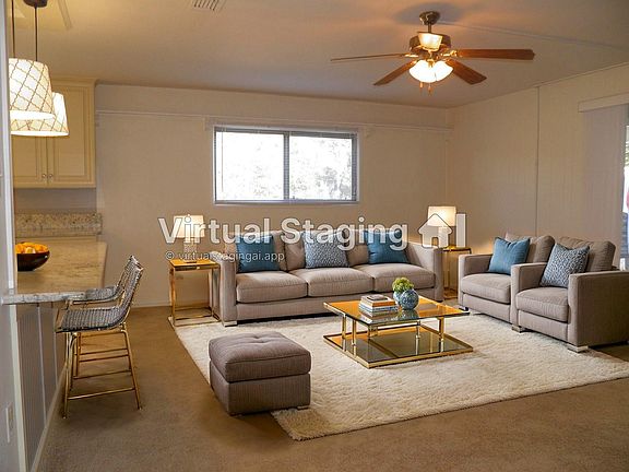 Virtually Staged Living Room