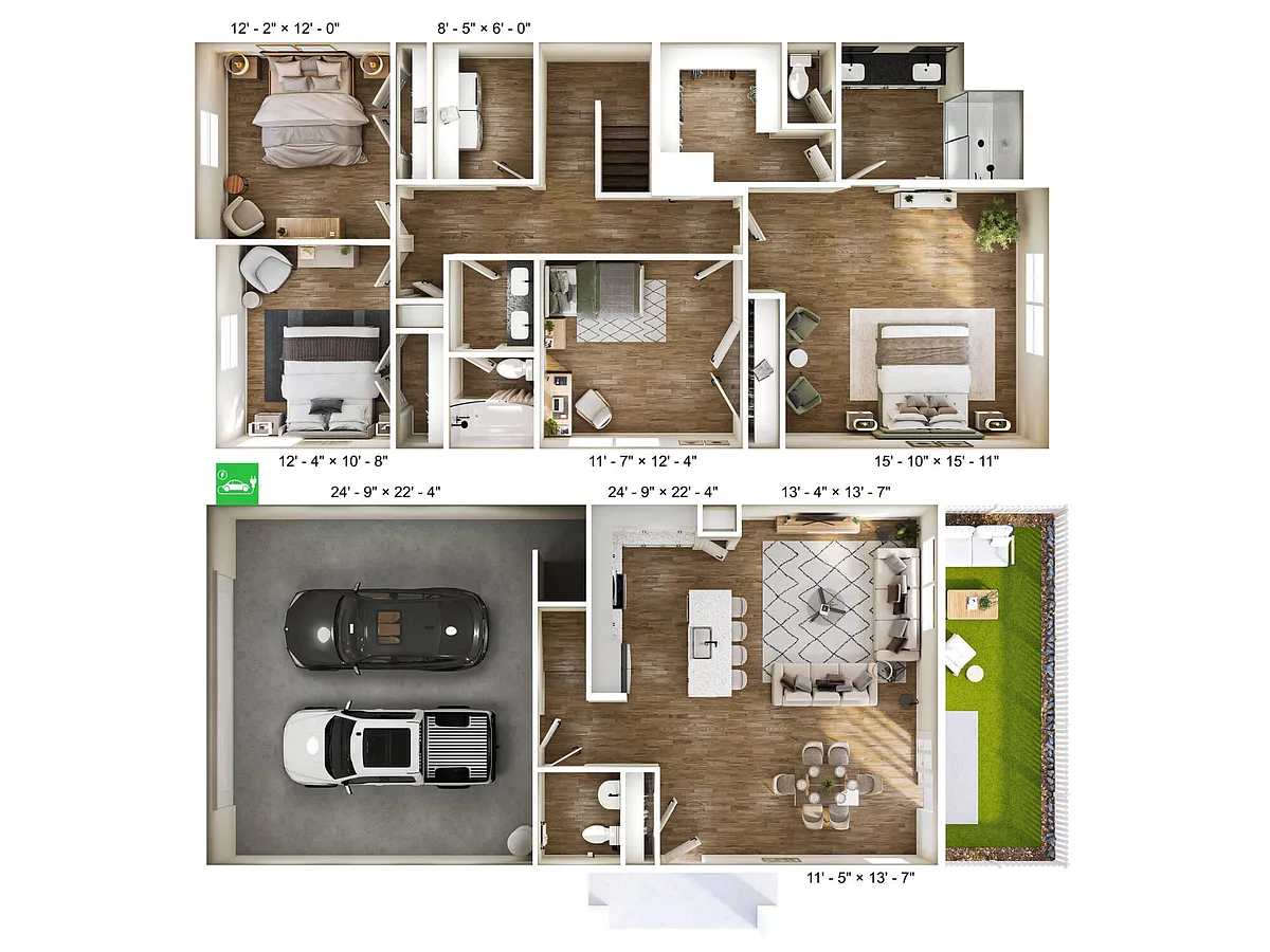 Floor plan 4A Townhome