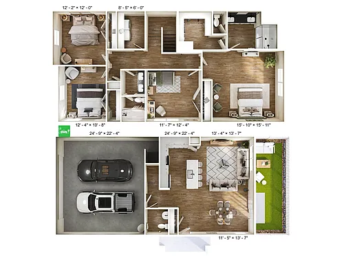 Floor plan 4A Townhome
