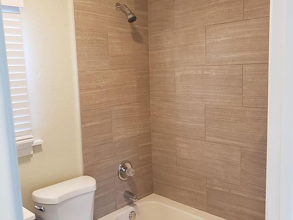 Remodeled shower and tub access.