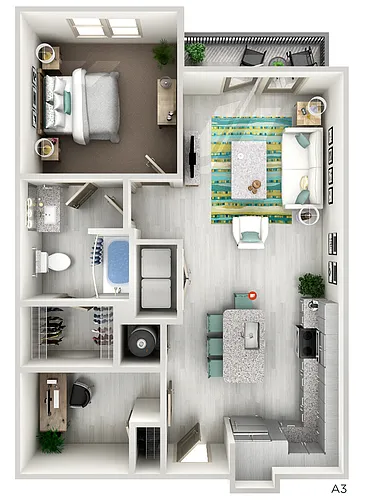 Floor plan A3 - The Nolen