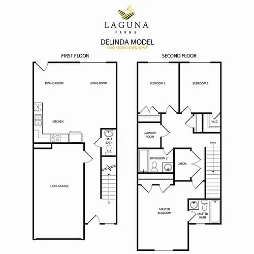 Floor plan 2-Story Delinda