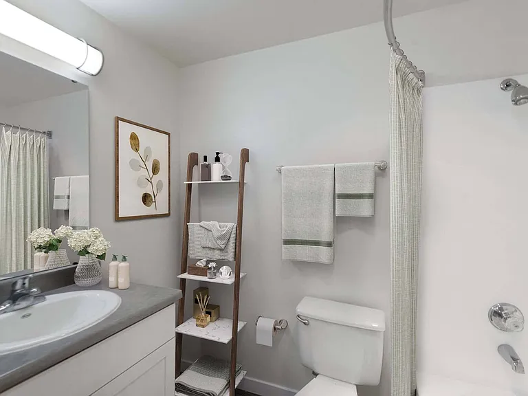 Enjoy a bright and inviting bathroom, perfect for starting your day or unwinding at night