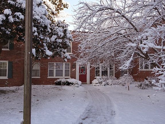 Front of apartment building