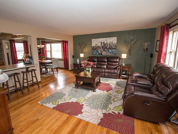 Exposed hardwood floors