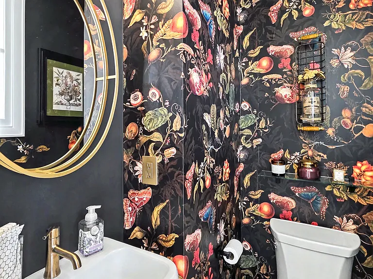 First floor powder room