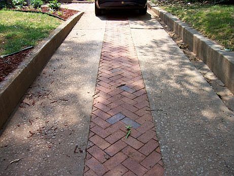 Herringbone brickwork
