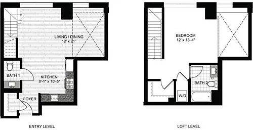 Floor plan 1 Bedroom U