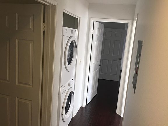 Hallway with Stacked Washer/Dryer