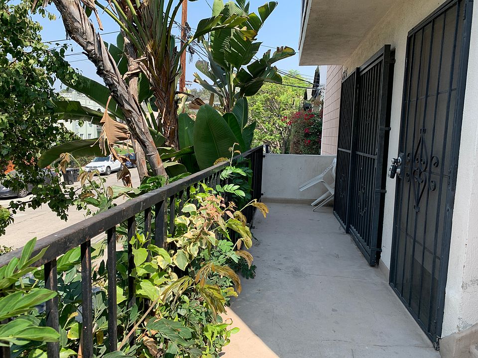 Front door and small porch area