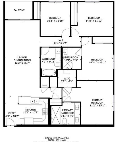 Floor plan 4X3 A1