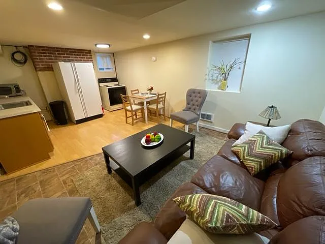 Living room and kitchen - SE 16th Ave