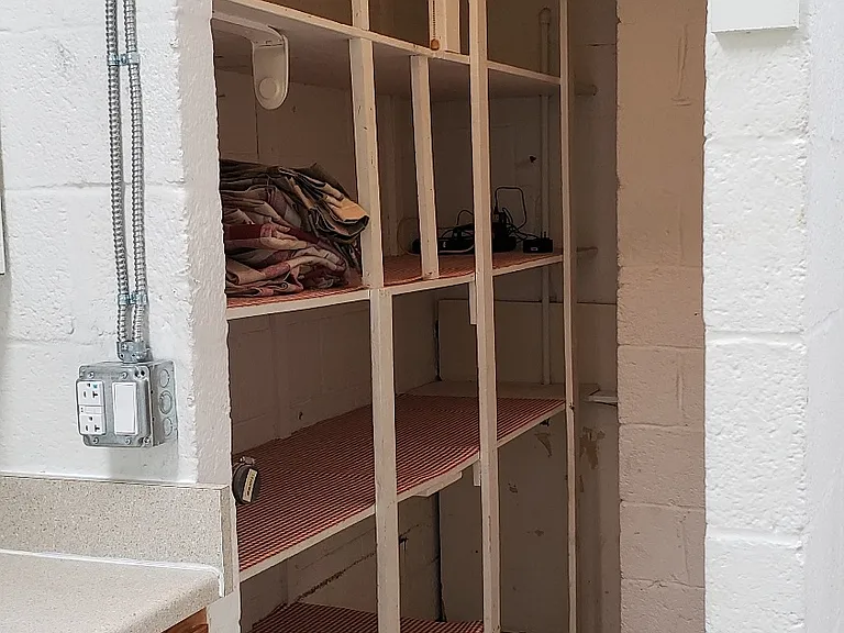 Great storage in this pantry closet