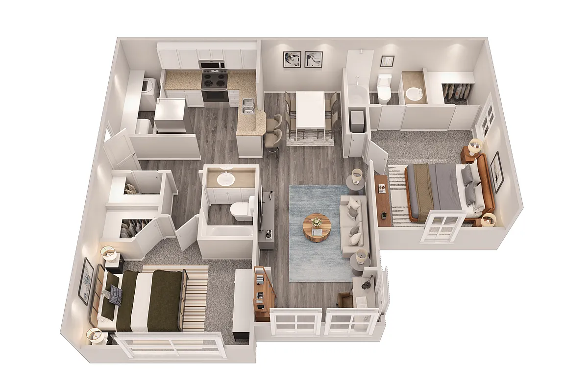 Floor plan Caroline - Renovated