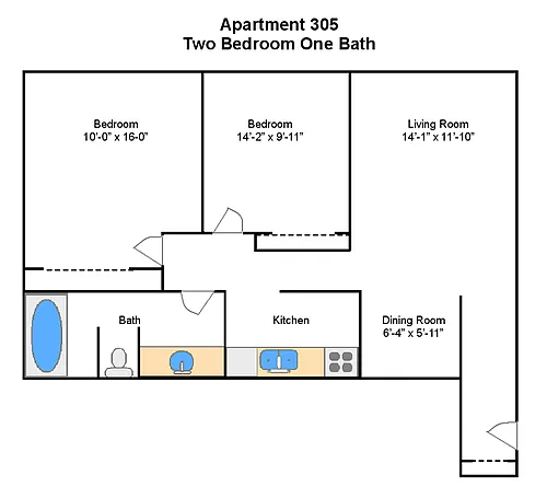 Floor plan 305
