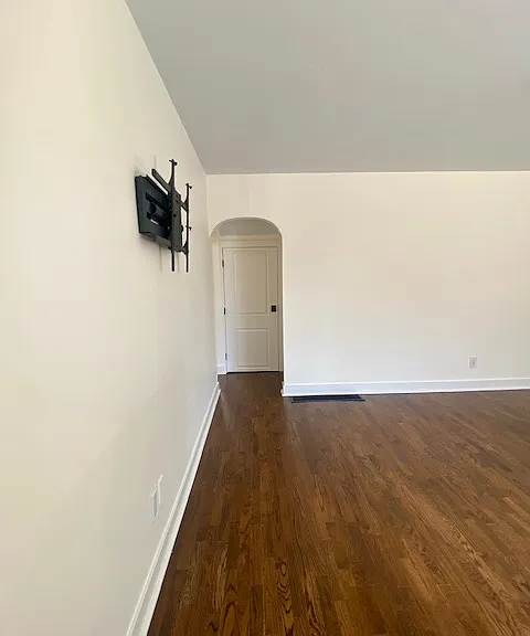 Living room to hallway--bedroom, bath, laundry