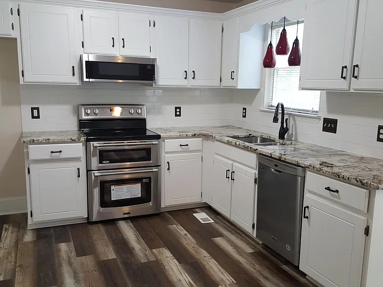 Kitchen with new SS Appliances