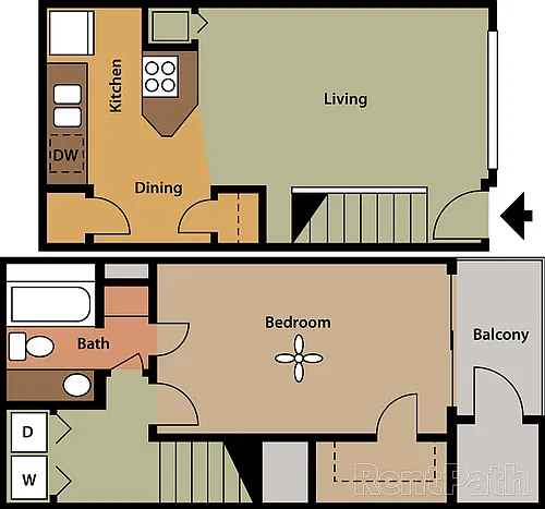 Floor plan Remodeled Hampton Townhouse