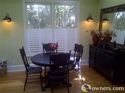 plantation shutters dining room