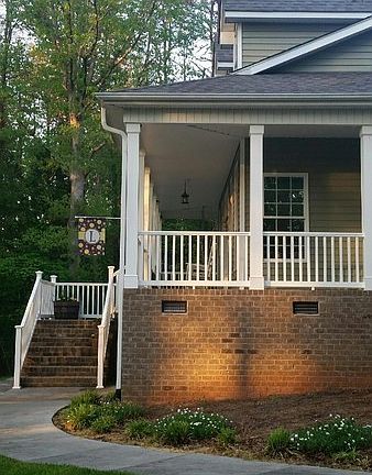 Side View of wrap around porch