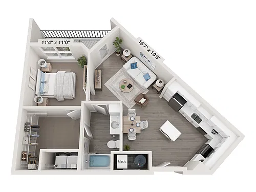 Floor plan A16K-H