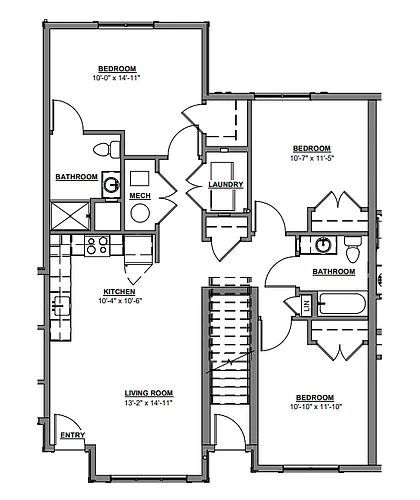 Floor plan 3 Bedroom