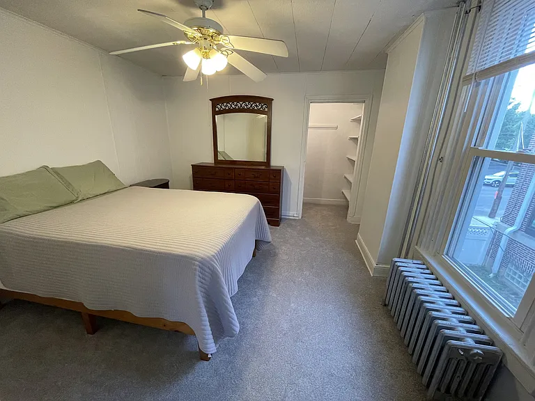 2nd floor furnished bedroom with walk-in closet. Available 9/1