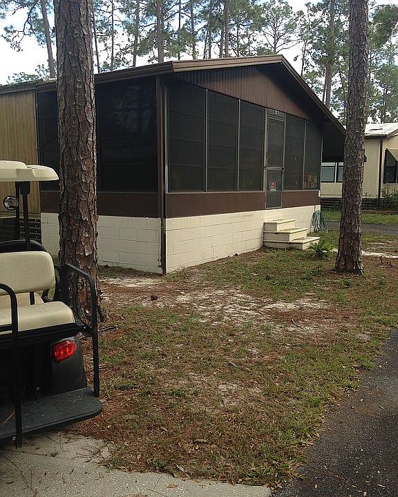 Large Florida room , with

sliding vinyl  windows and screens , for year-round use  

