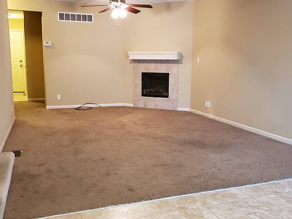 Living room with fireplace