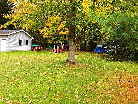 Partially fenced back yard 