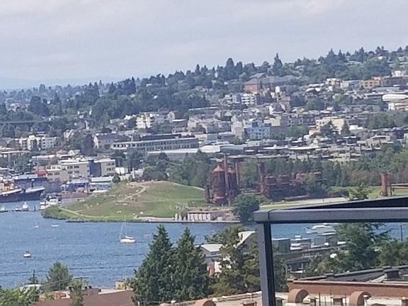 view of Gas Works Park from Condo