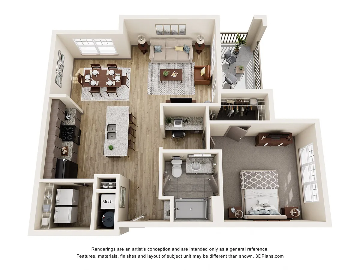 Floor plan A3 w/ Nook