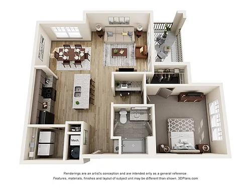 Floor plan A3 w/ Nook