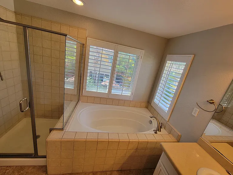 Master bathroom Tub